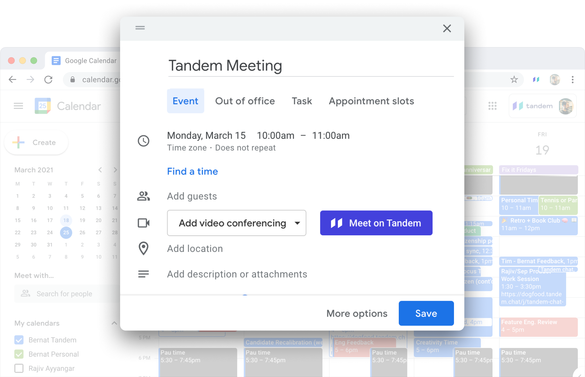 📅 Scheduler for Google Calendar